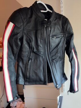Womens Schwabing BMW Motorrad Black Leather Jacket